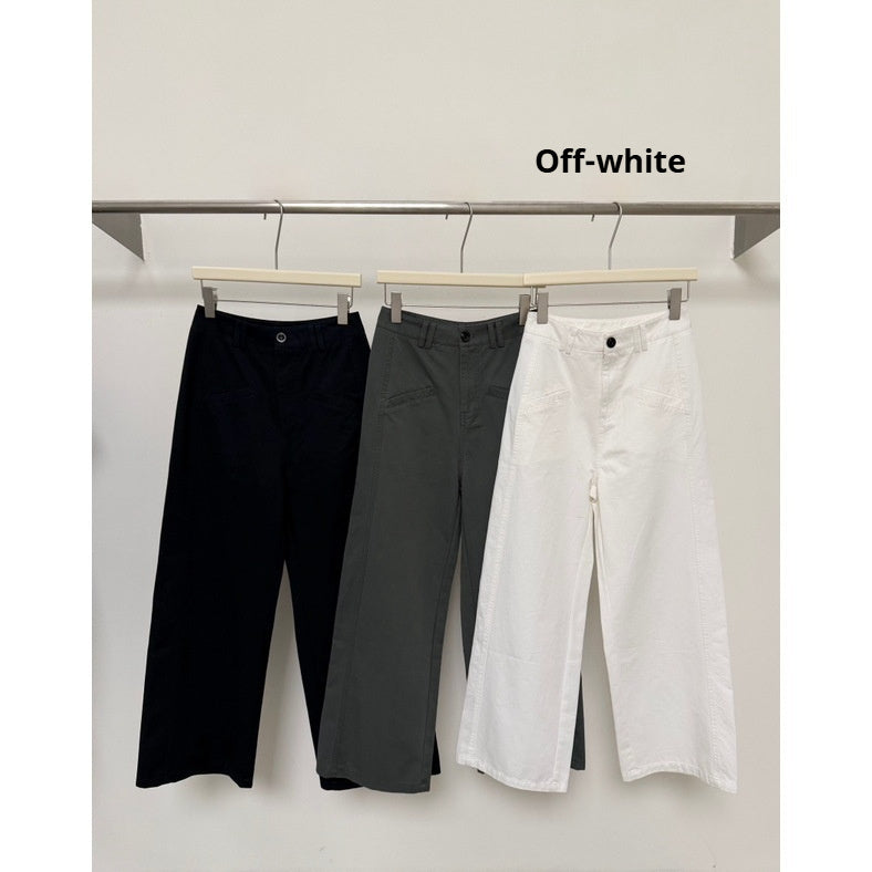 Heavily Draping Super-simple Casual Wide-leg Pants