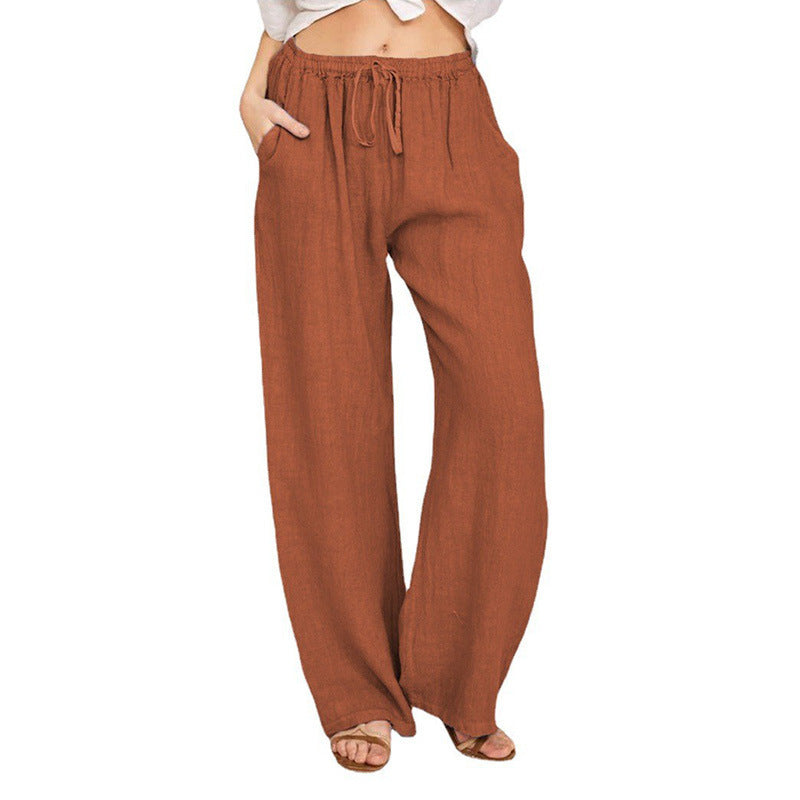 Casual Pants Men Loose Wide Leg Simple