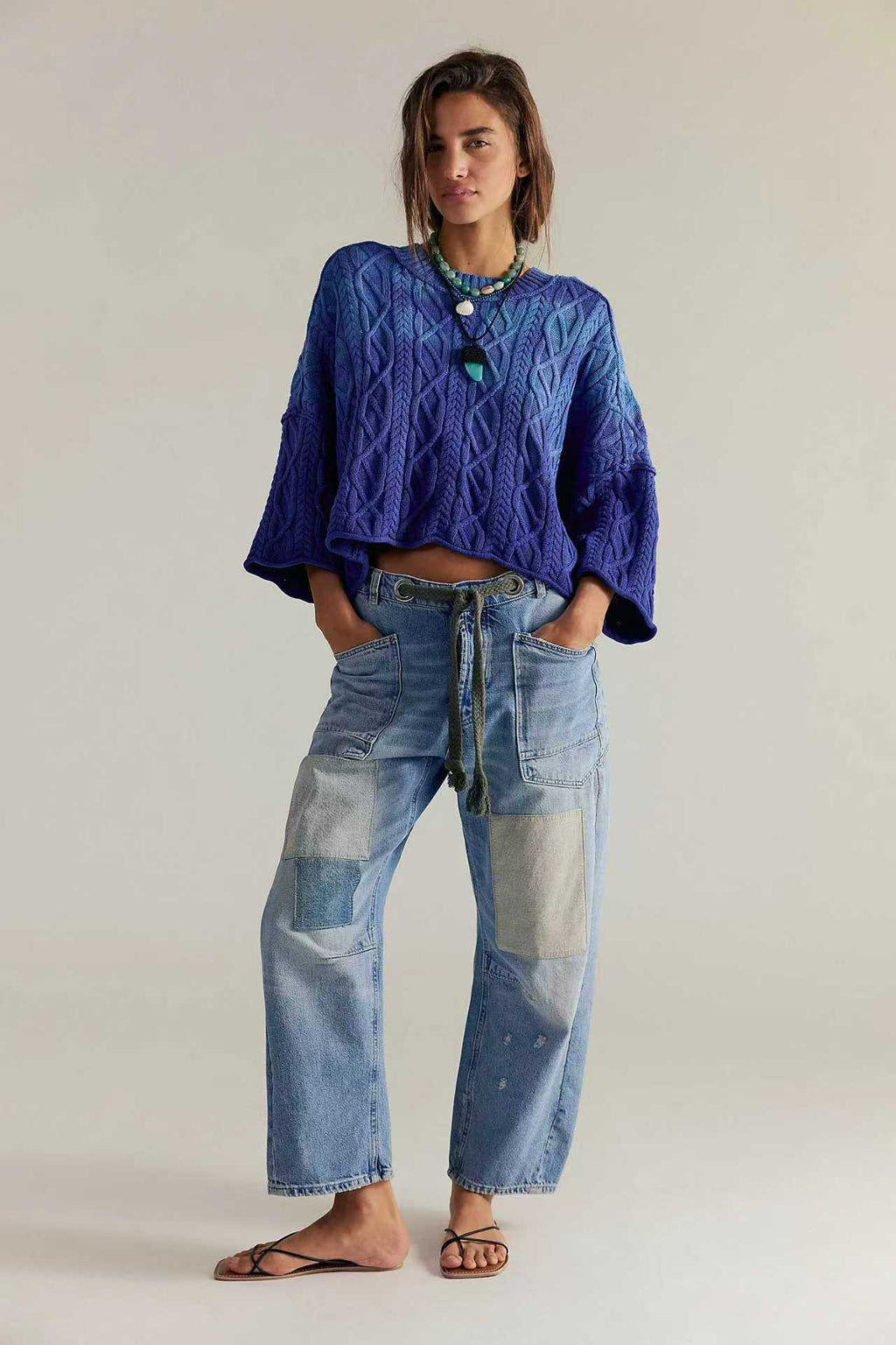 New Washed Pants With A Drawstring