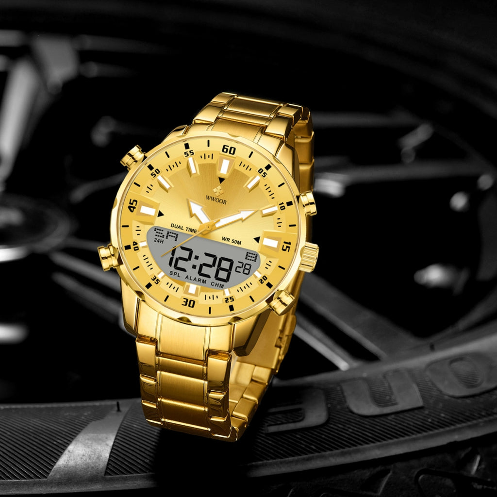 Steel Band Cool And Stylish Luminous Mens Watch