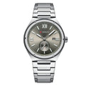 Mens Calendar Waterproof Multi-Function Two-Hand Semi-Quartz Watch