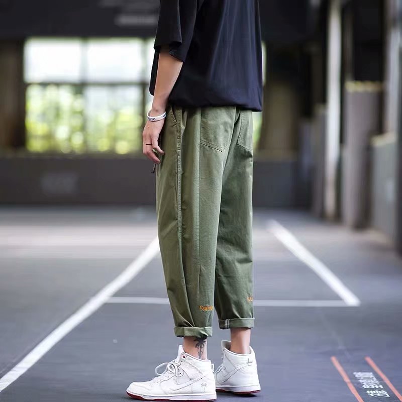 Men's Loose American Style Casual Wide Leg Trousers