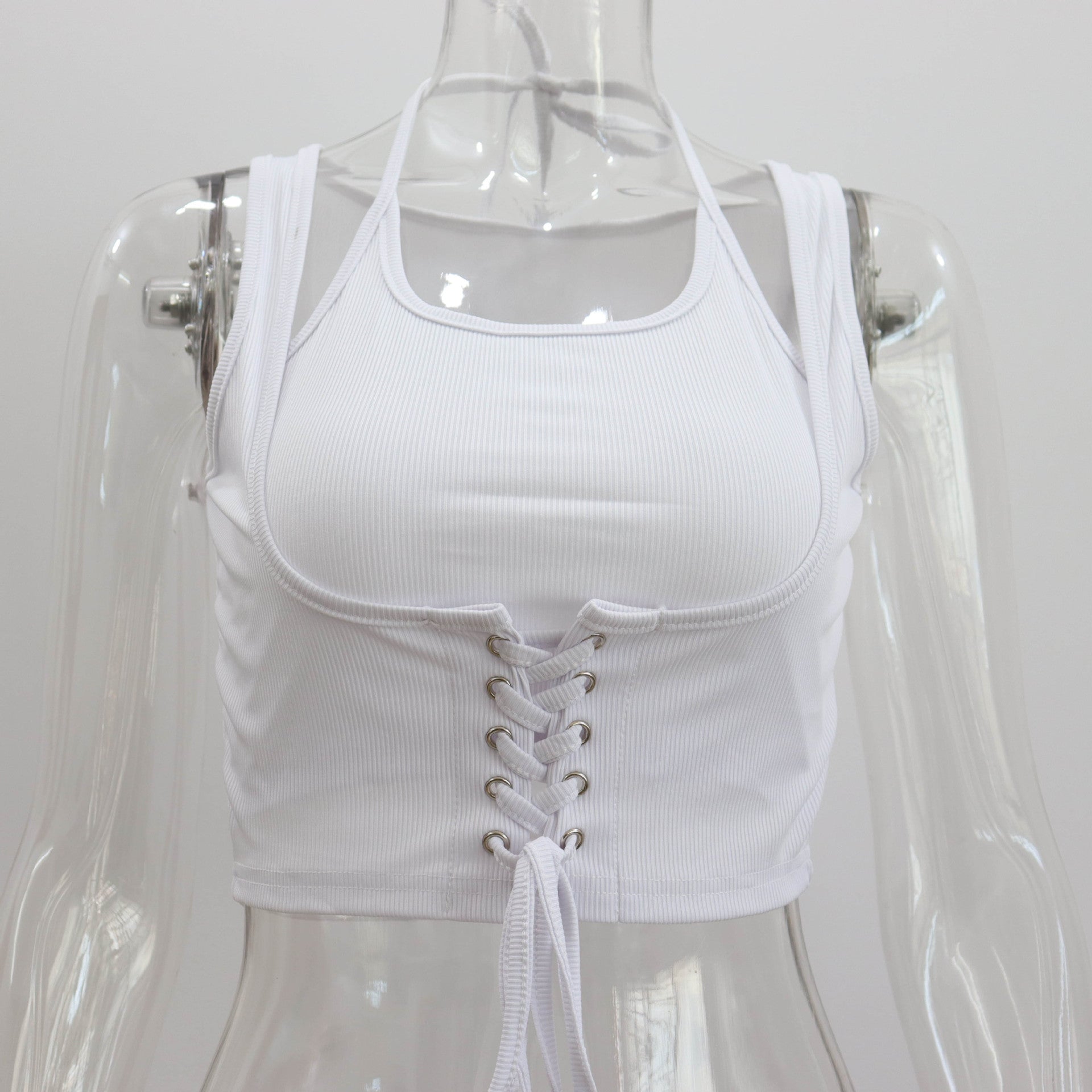 Ladies Sleeveless Tie-up Top