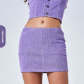 Spring And Summer New Color High Waist Denim Yoga Skirts