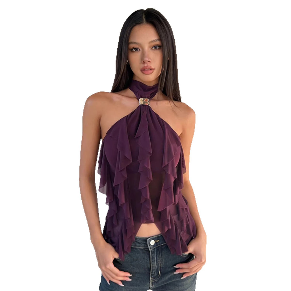 Women's Fashion Halterneck Off-shoulder Elegant Top For Women
