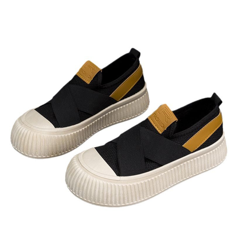 Springautumn Breathable Mesh Cookie Canvas Shoes
