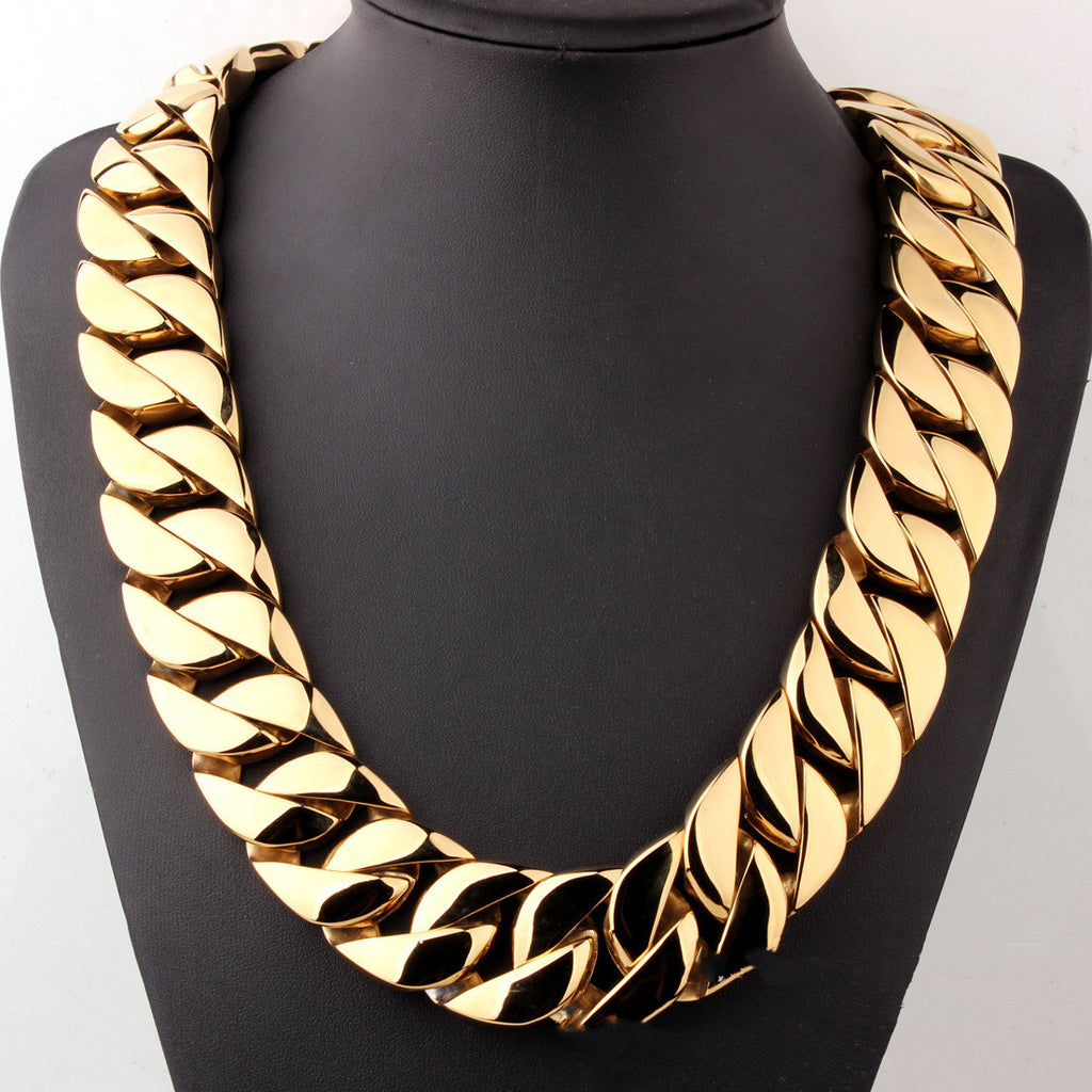 Men's Titanium Steel Vacuum Plating Casting Necklace