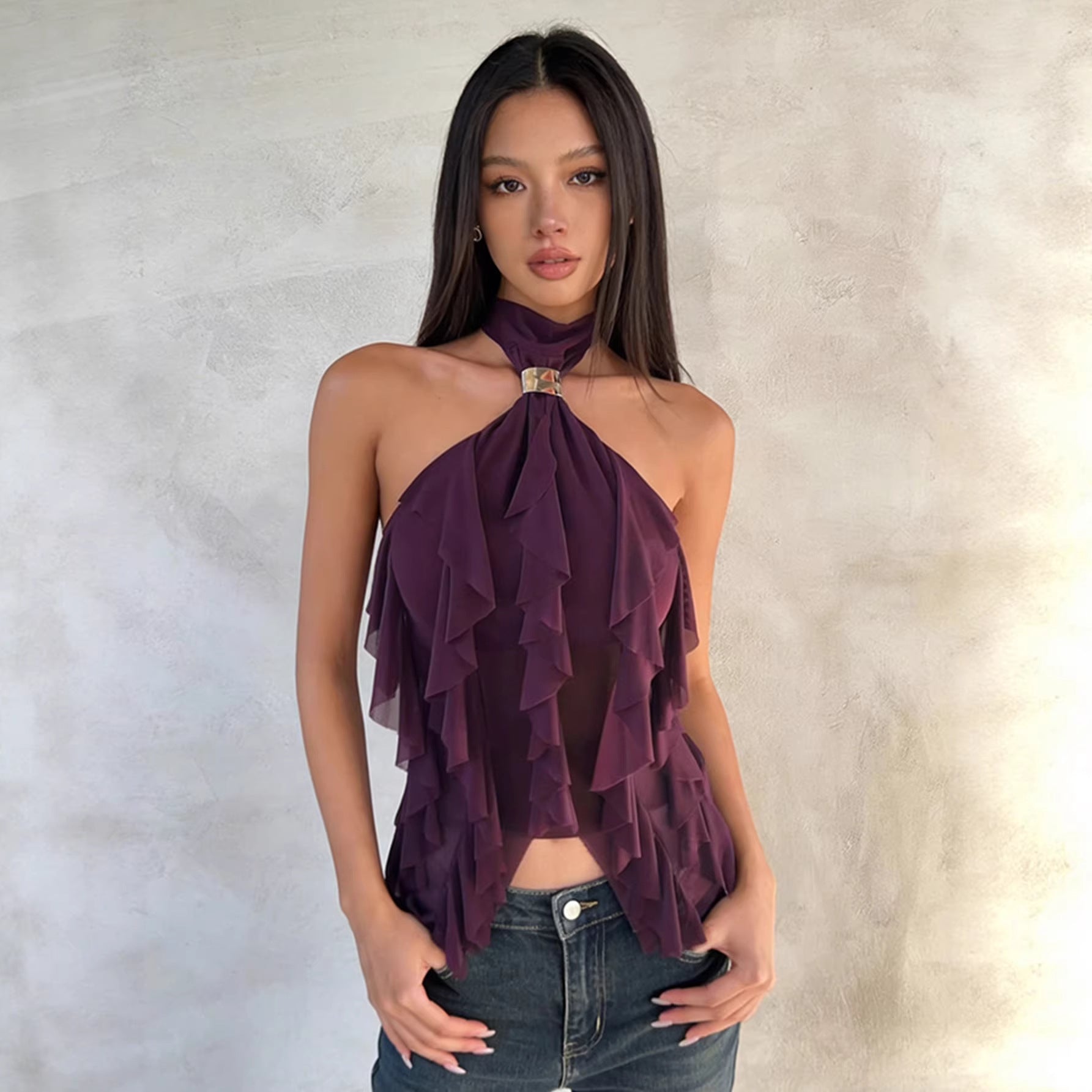 Women's Fashion Halterneck Off-shoulder Elegant Top For Women