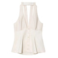 Women's Sleeveless Halter Neck Top