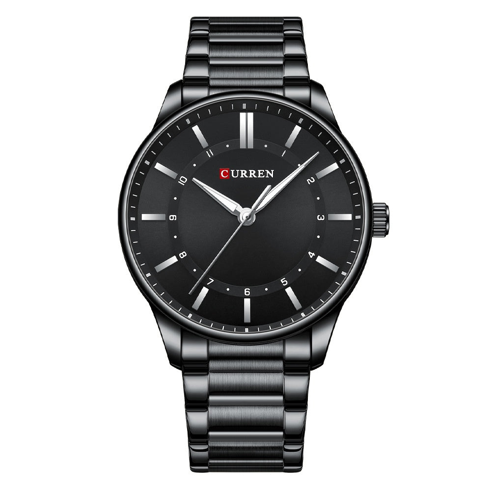 Mens Round Large-Dial Waterproof Watch