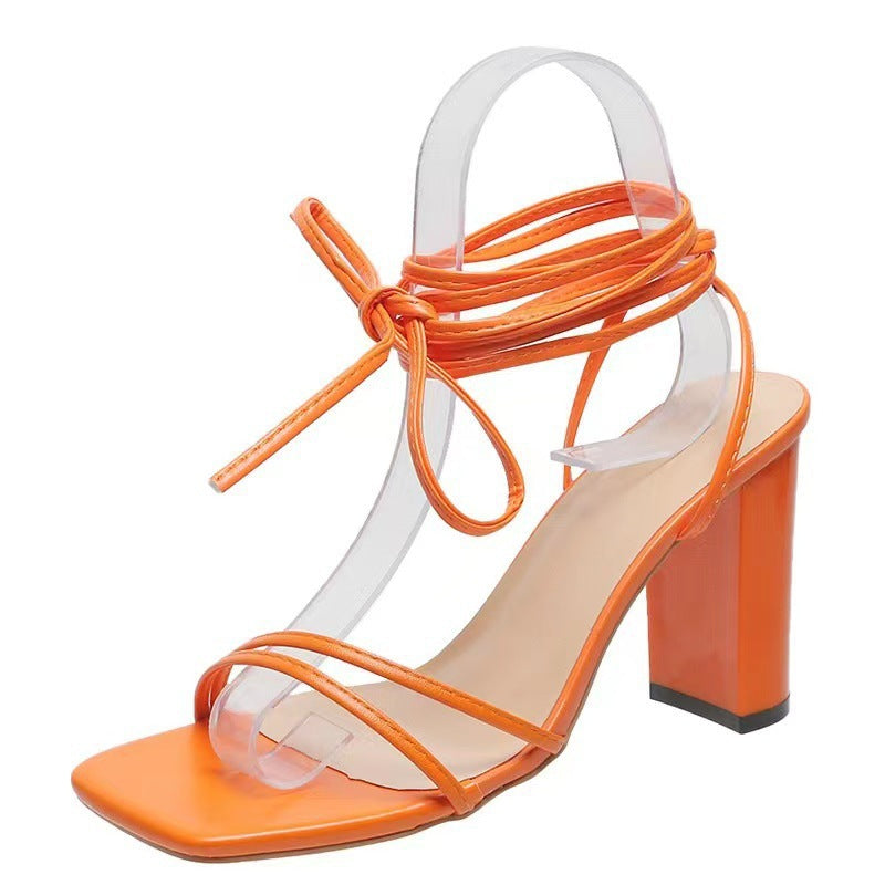 Minimalist Women's Wrap-Strap Sandals