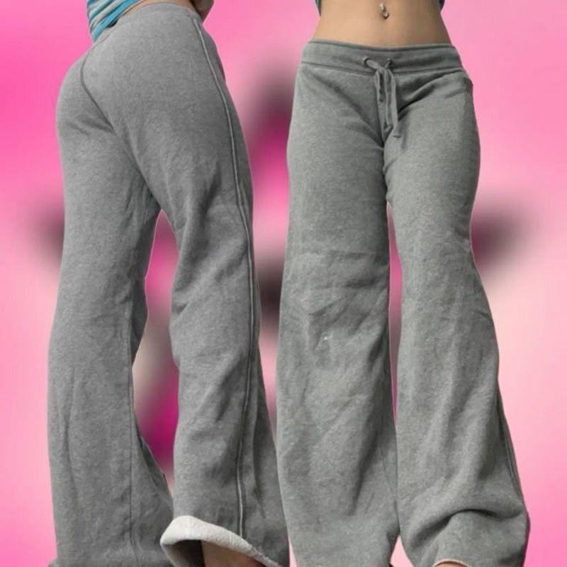 European And American-style Letter-printed Straight-leg Sweatpants