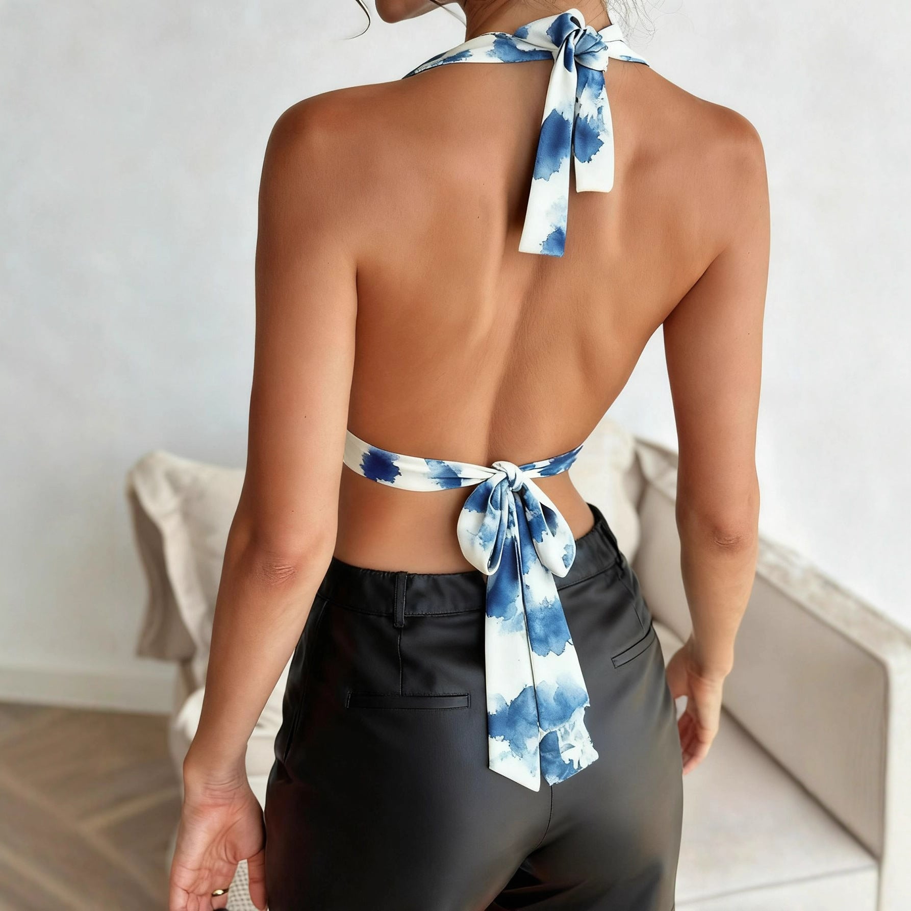 Women's Printed Vest Beach Vacation Top