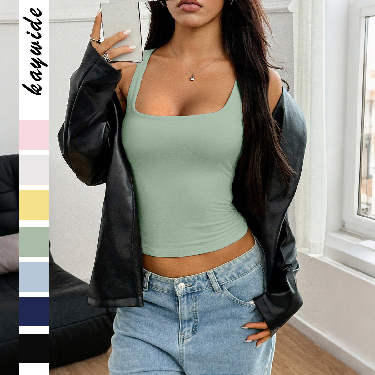 Sexy-style Strap T-shirt Vest For Women