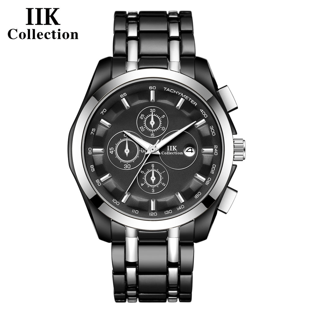 New Luminous Hands Alloy Mens Quartz Watch