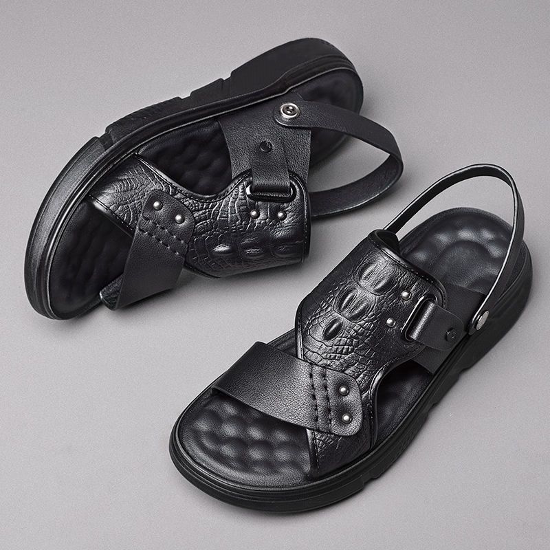 Summer Beach Non-Slip Breathable Thick Soft-Soled Durable Dual-Use Mens Sandals