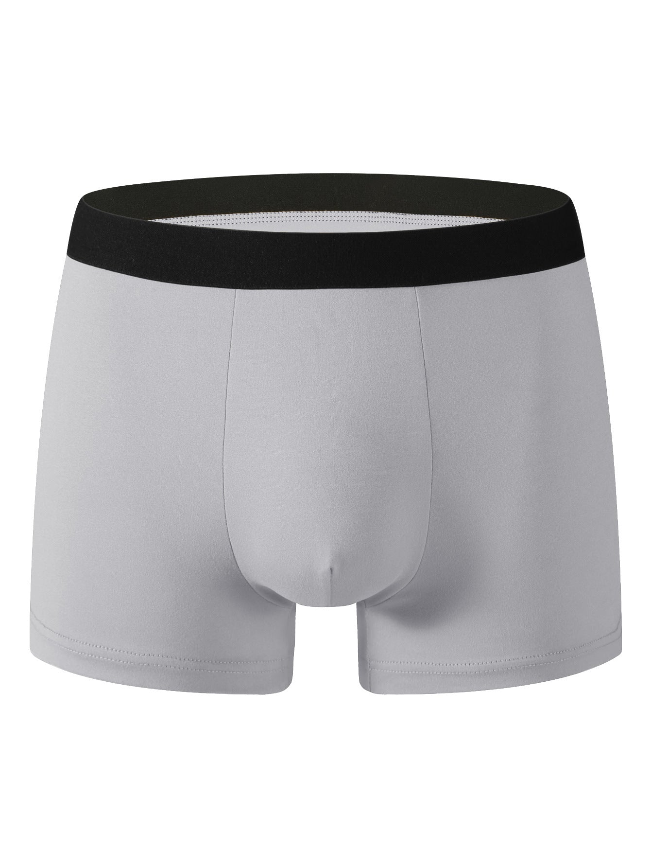 Mens Solid-color Boxer Briefs For Sports