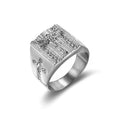 European And American Retro Religious Jesus Cross Ring