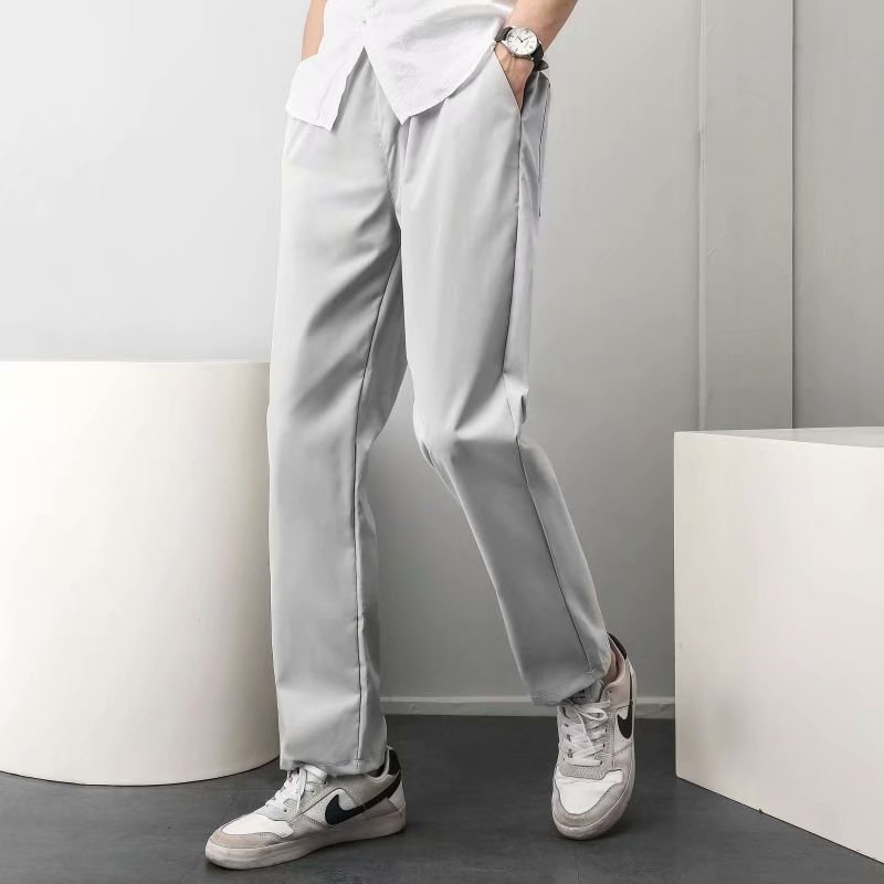 SpringAutumn All Match Stretchy Loose Cropped Suit Pants