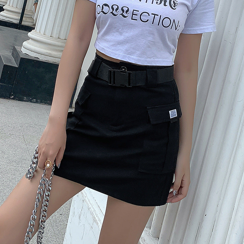 Hong Kong style double pocket work dress