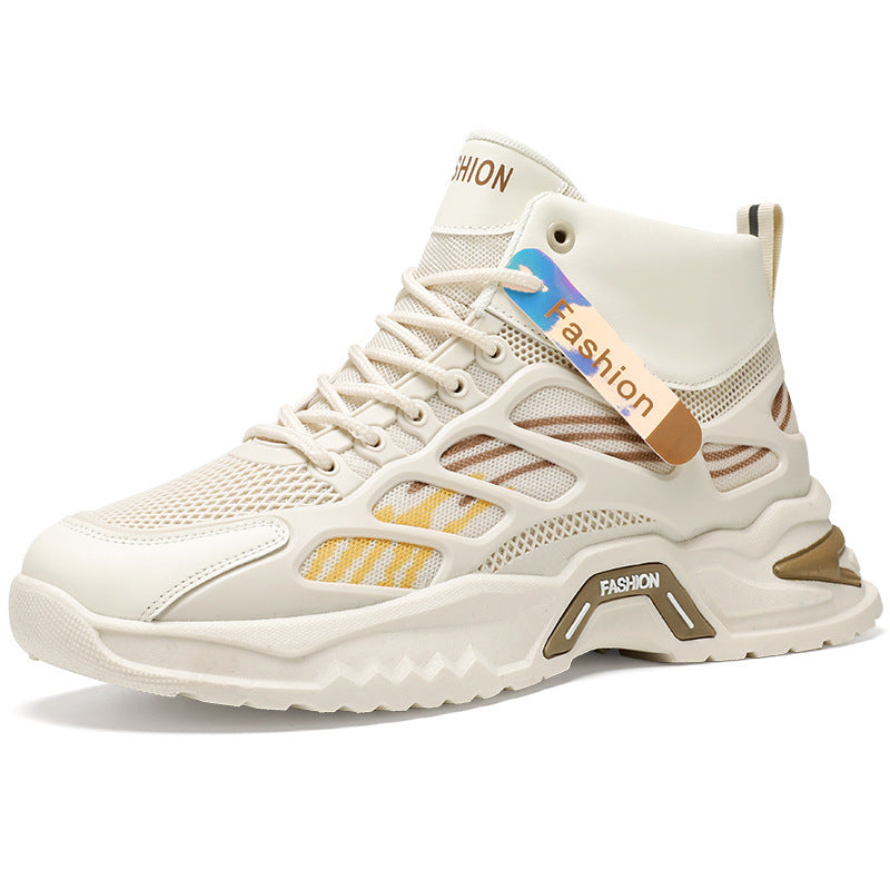 Men's Breathable High-Top Mesh Casual Sports Shoes