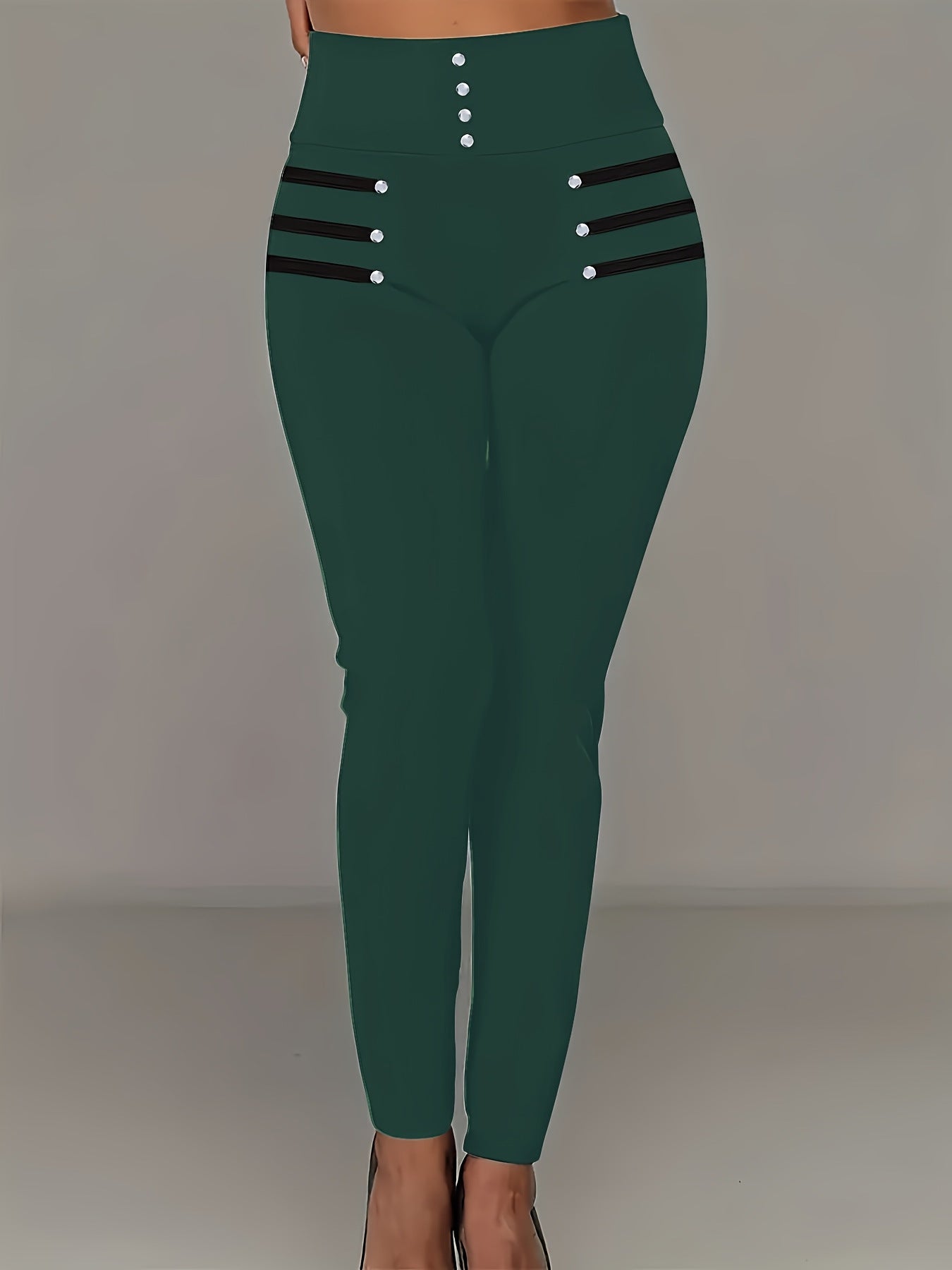 High-waisted Slim-fit Trousers Women's European And American Style