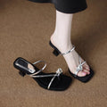 Slippers For Women In Summer, Stunning Fashion, Paired With Skirts, Thick Heels, And Korean Style Sandals