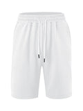 Loose Large Horizontal Stripe Jacquard Fabric Men's Casual Shorts