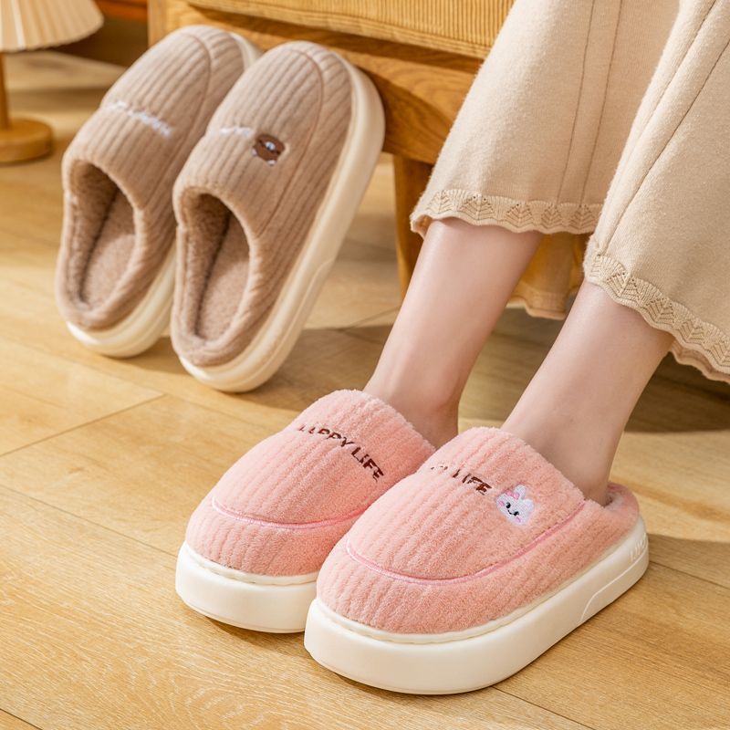 Cotton Slippers Autumnwinter Thickened Best-selling For Indoor Use