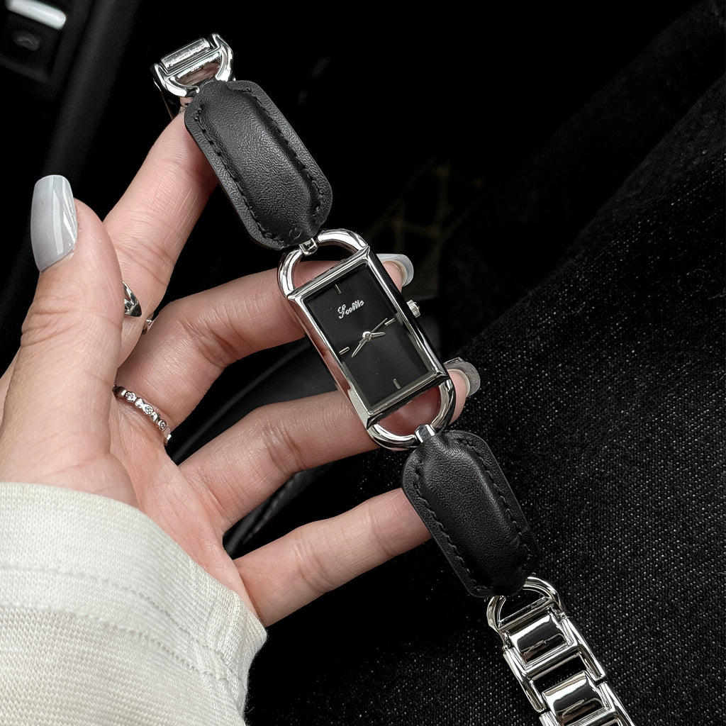 New Square Leather Belt Bracelet Watch