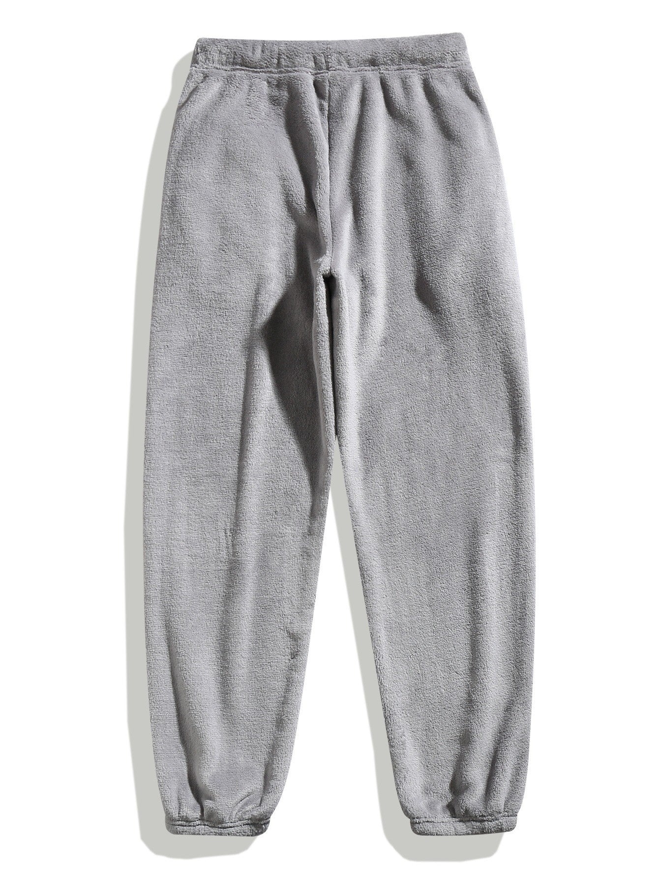 Casual And Fashionable Coral Fleece Drawstring Pants
