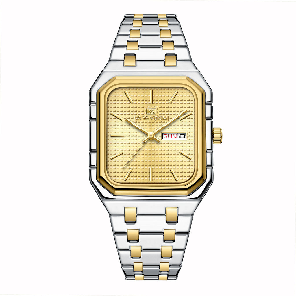 Mens Casual Stylish Luminous Square Watch