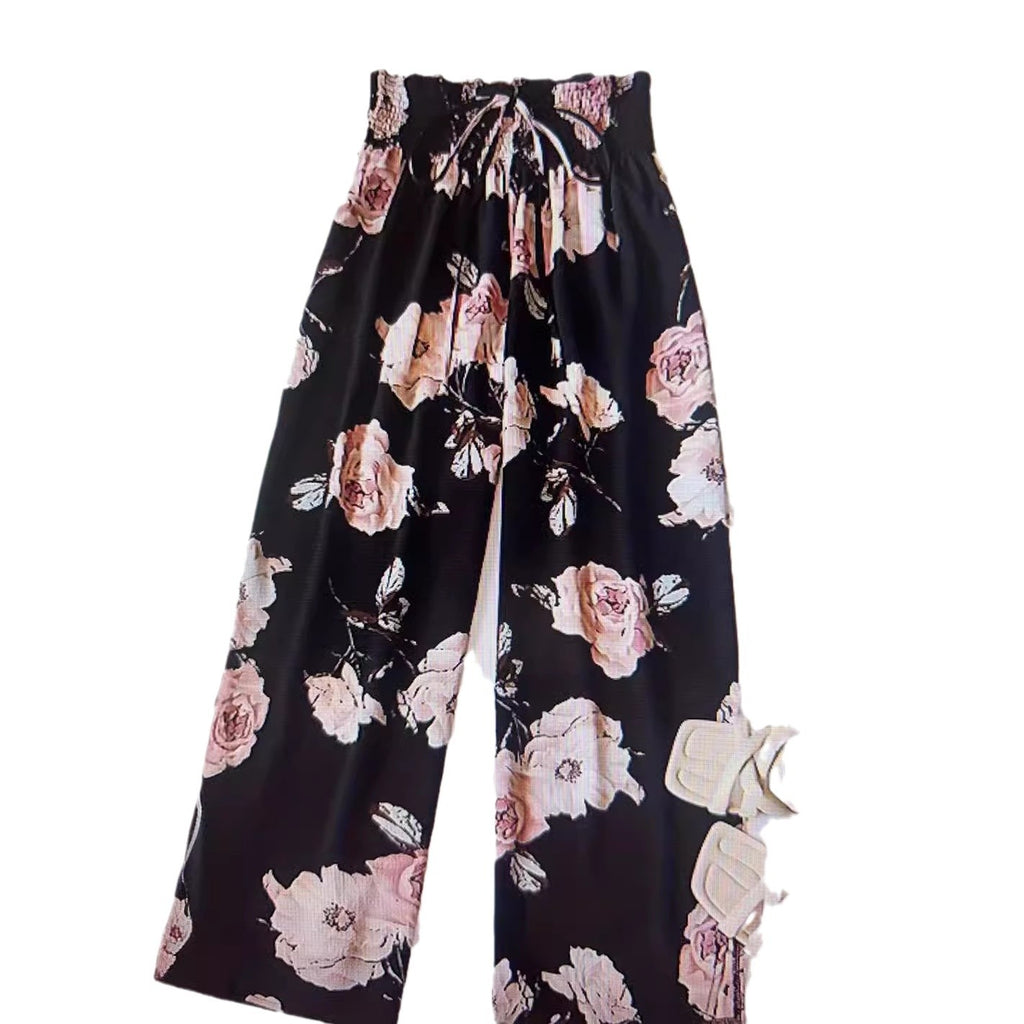 Amazon Fashion Sheer, Textured Fabric, Loose & Comfortable Wide-Leg Pants High-Waisted, Relaxed Fit That Flatters And Covers Up Versatile Casual Style