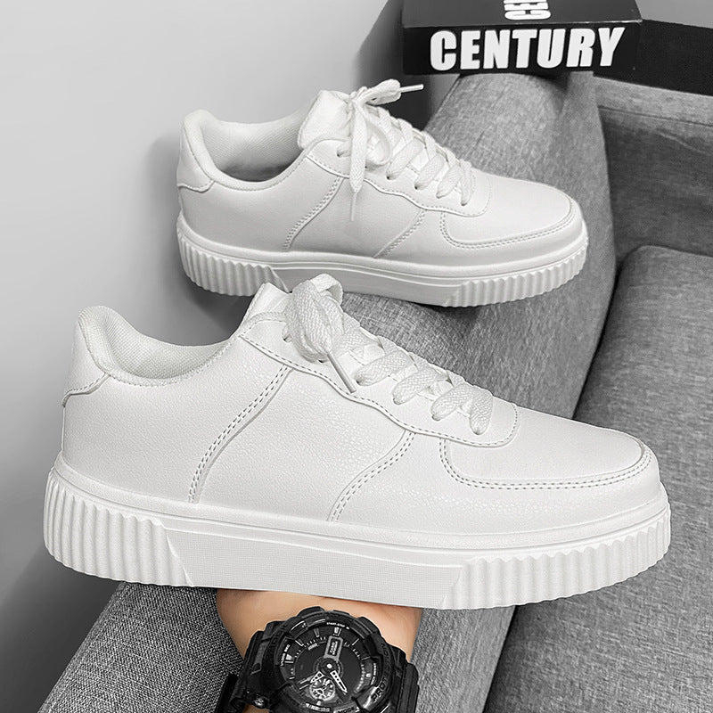 Comfortable Thick-soled Height-increasing Shoes With An Elevated Autumn Vibe