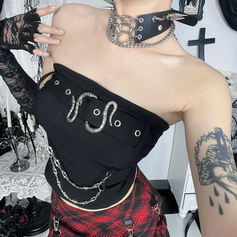 Womens Stylish Sexy Form-fitting Tube Top
