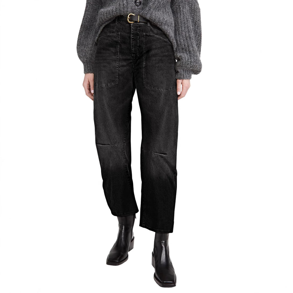 Fashionable Washed High-Waist Jeans For Women