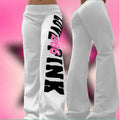 European And American-style Letter-printed Straight-leg Sweatpants