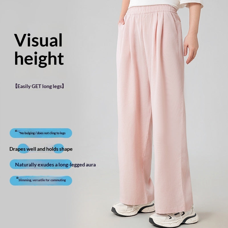 High-waisted Figure-flattering Elastic Cooling And Breathable Workout Pants