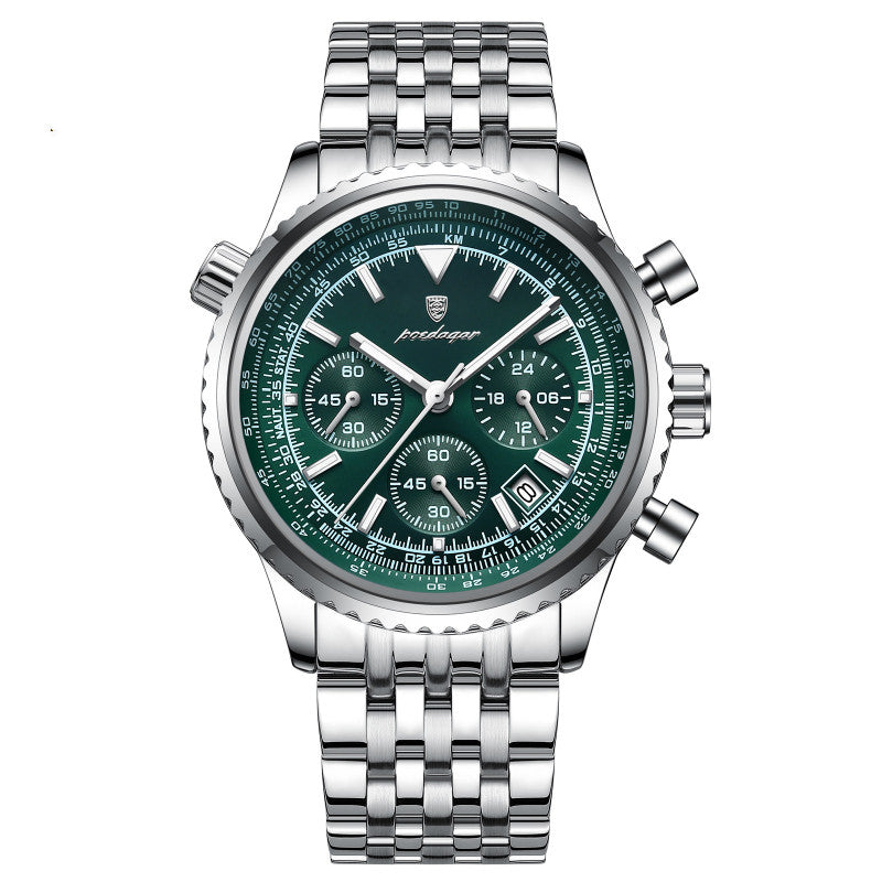 Automatic Mechanical Multi-function High-end Trendy Waterproof Watch Mens And Student Quartz Wristwatch