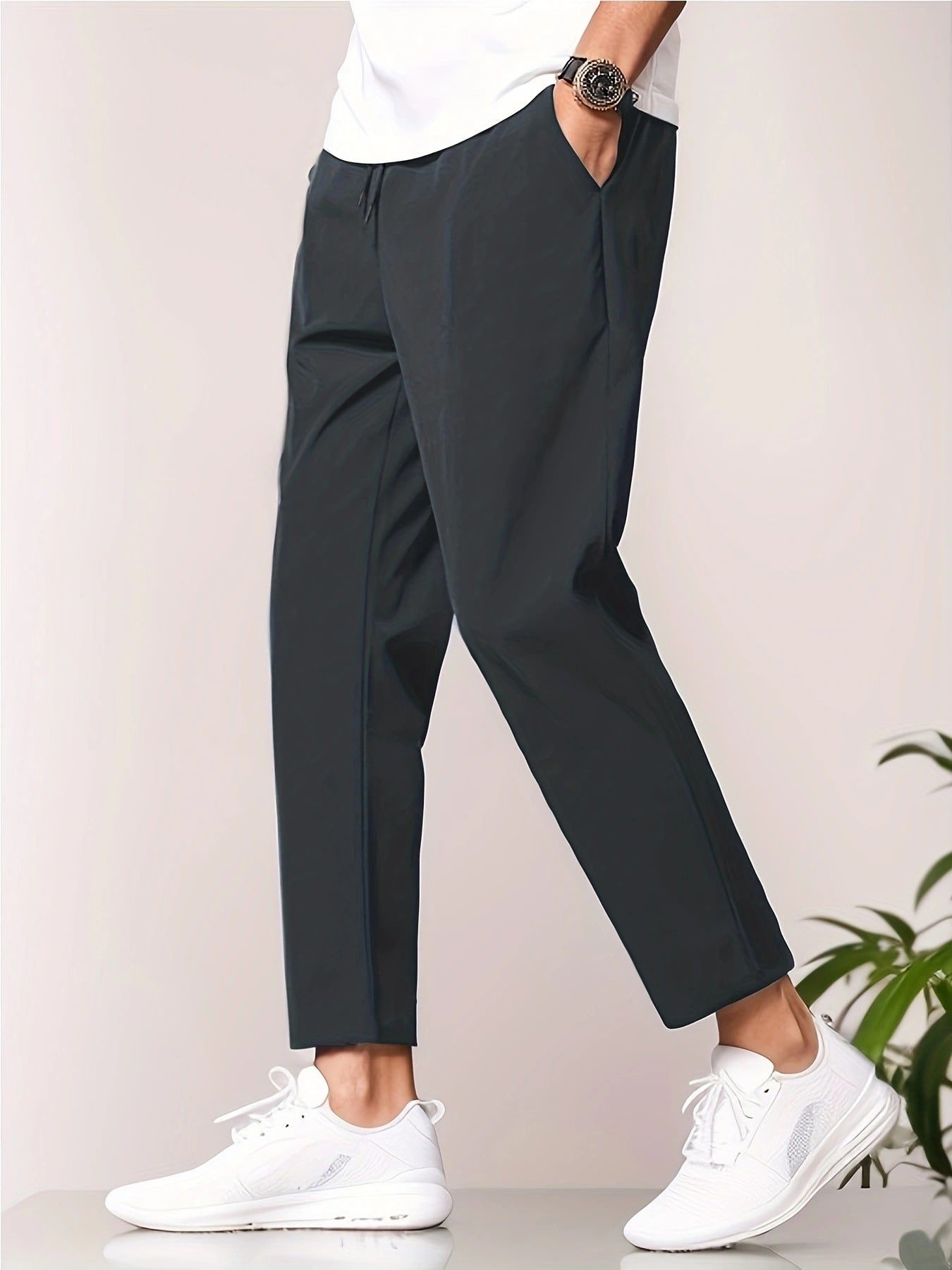 Autumn New Casual Slim-fitting Ankle Length Trousers