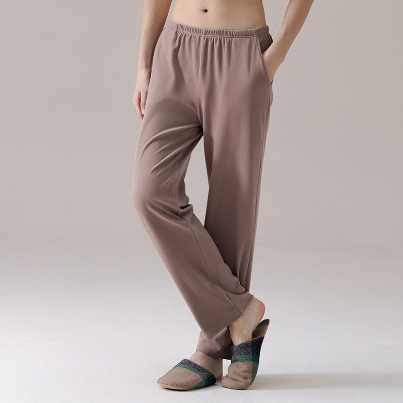 AutumnWinter Cashmere And Silk Trousers In Solid Colorssuitable For Wearing Outdoors