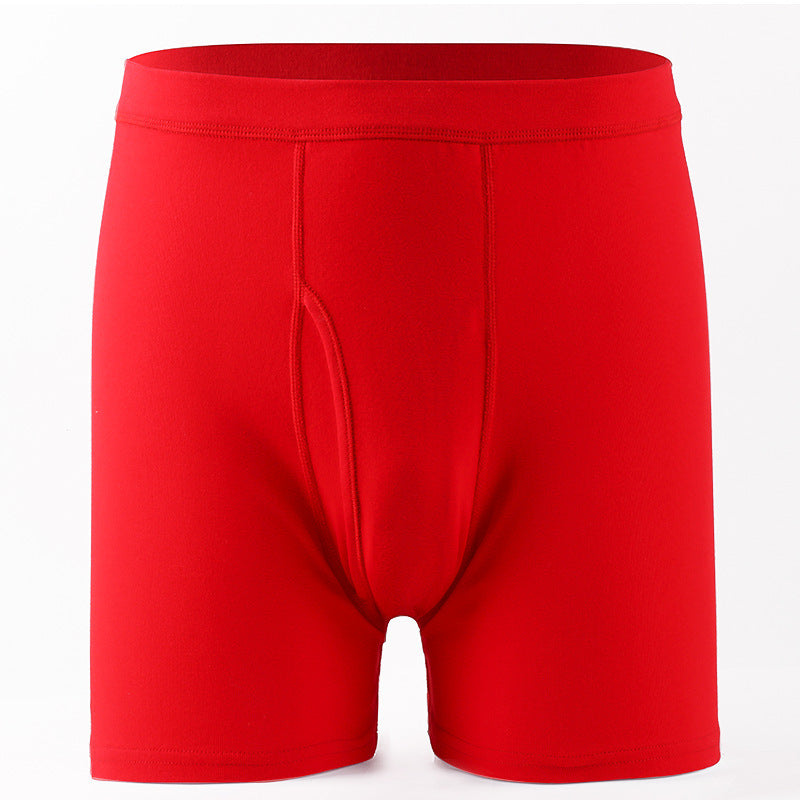 Men's Plus-Size Loose-Fit 100 Cotton Boxer Briefs