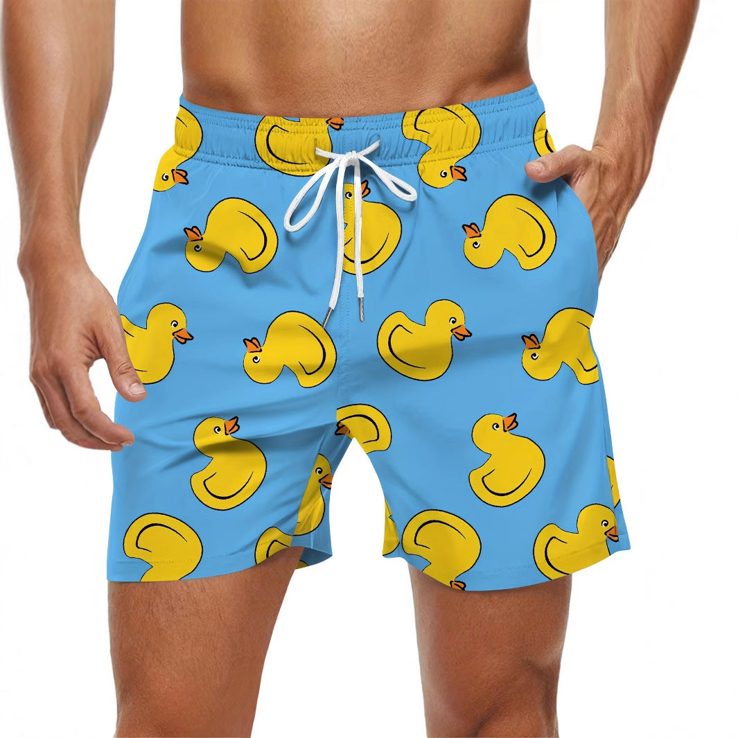 3D Printed Men's Casual Beach Pants