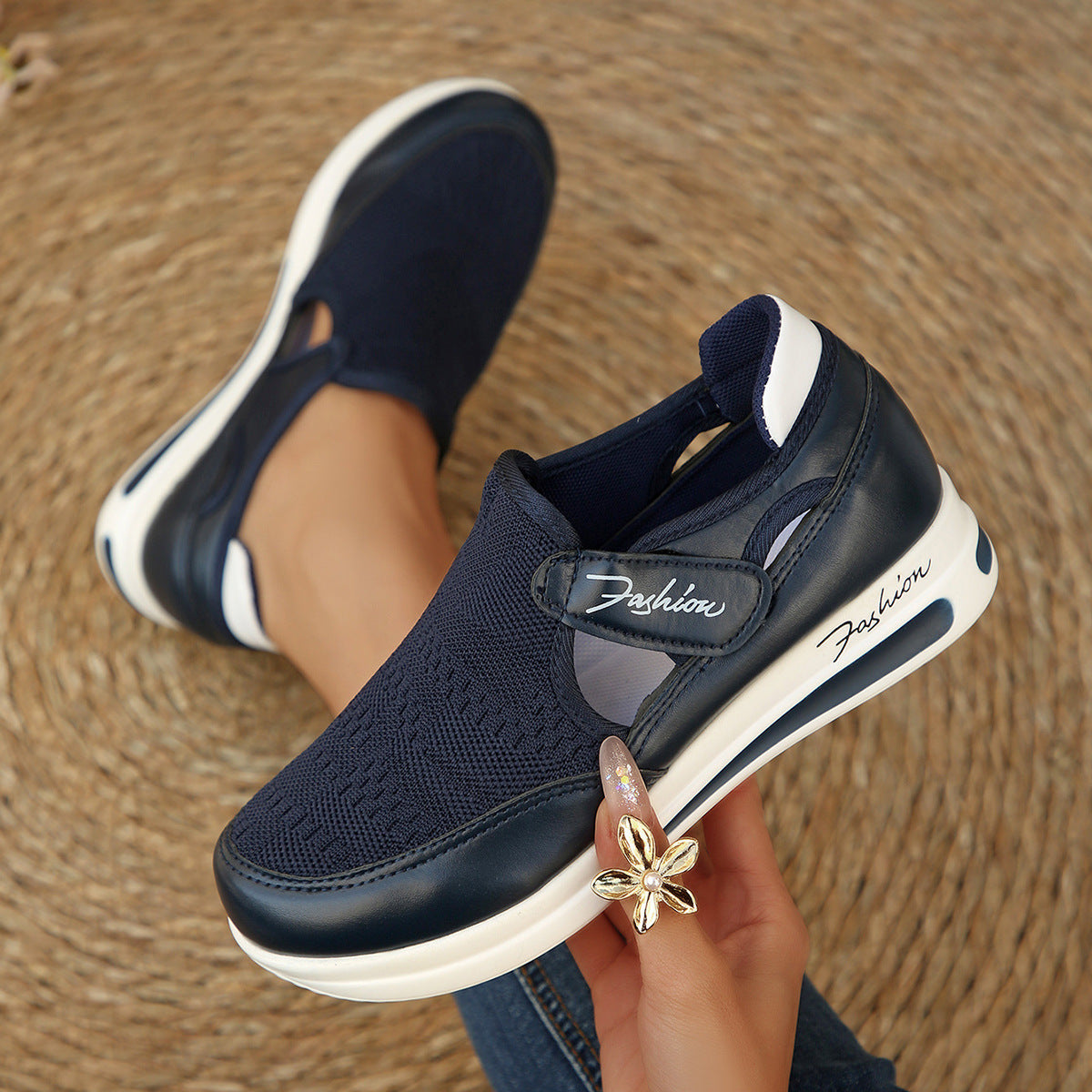 Breathable Velcro Casual Women's Shoes