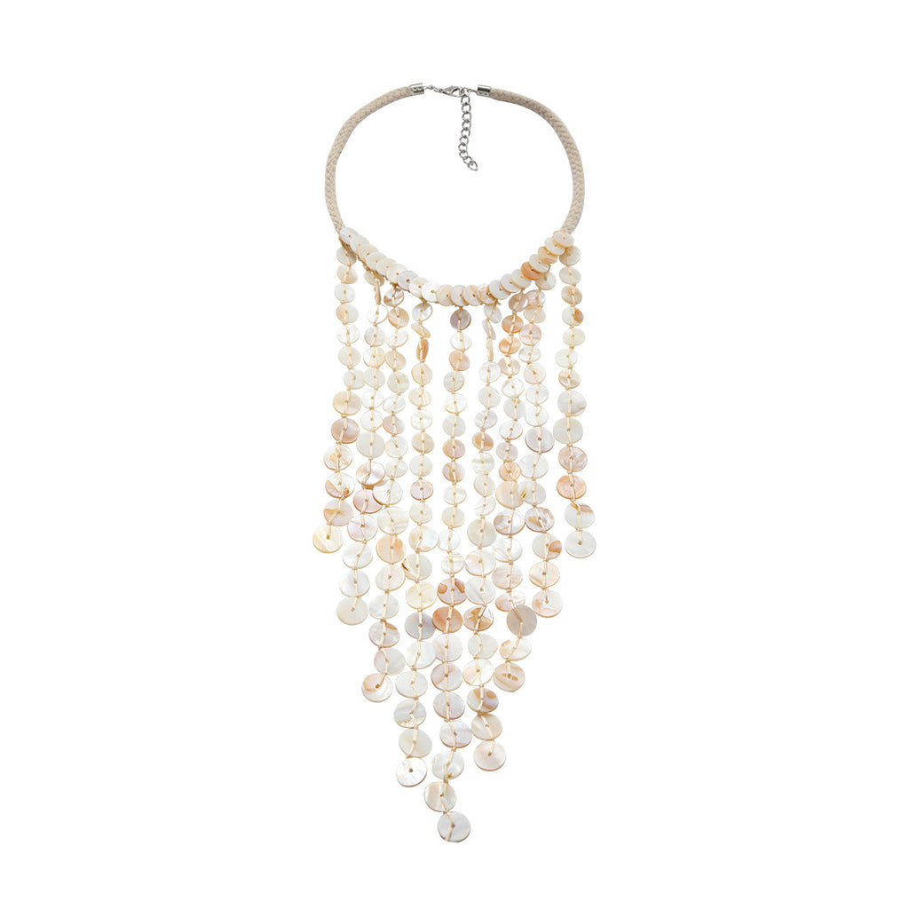 Shell Tassel Handwoven Ocean Beach Resort-Style Multi-Layer Necklace
