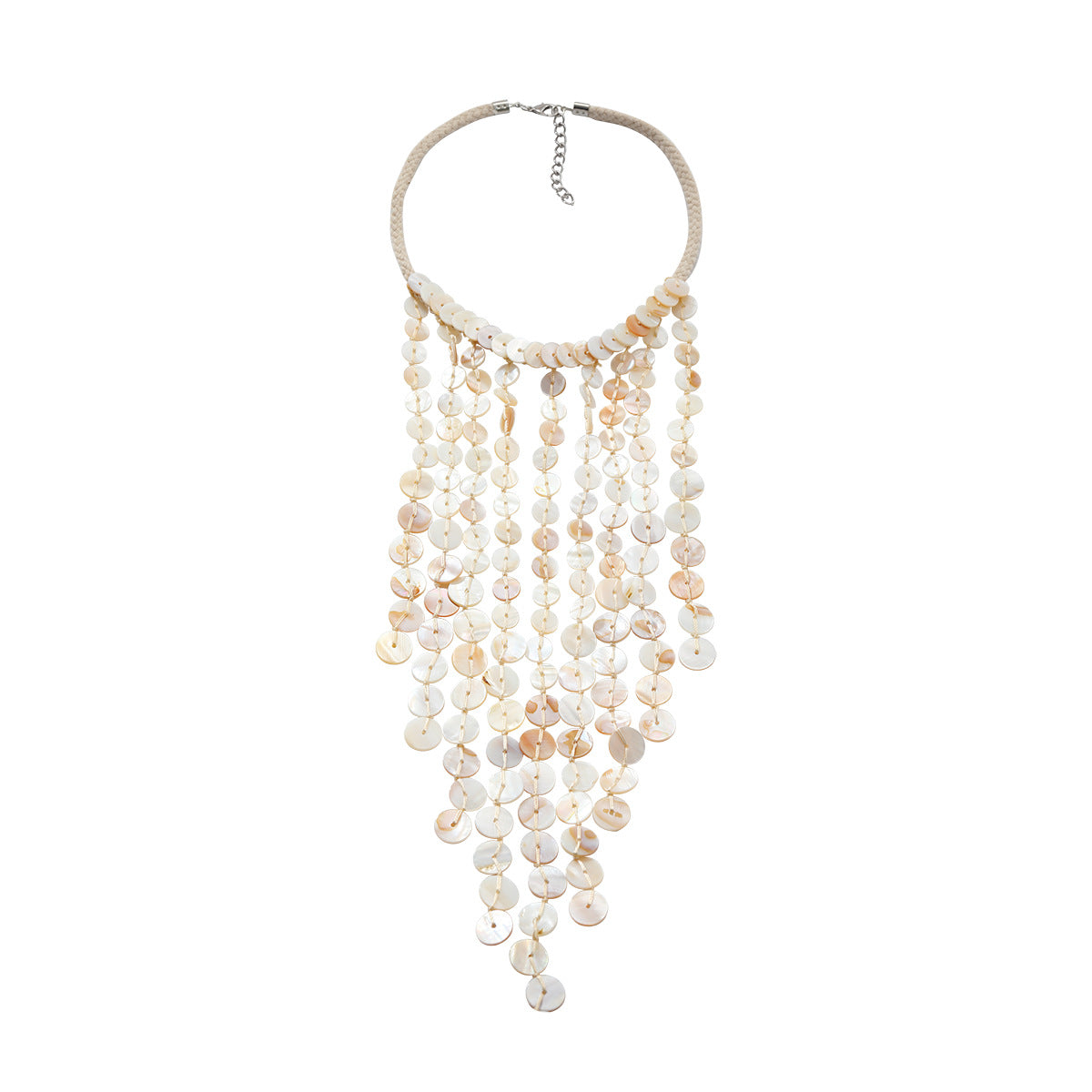 Shell Tassel Handwoven Ocean Beach Resort-Style Multi-Layer Necklace