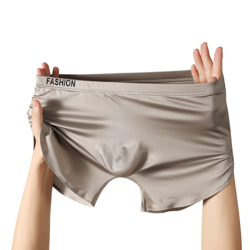 Leisure Versatile And Comfortable Satin Men's Ice Silk Underwear