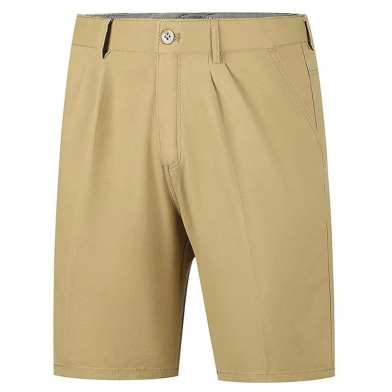 Summer Thin Cotton Loose Straight-Leg Suit Shorts For Men