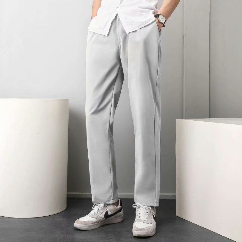 SpringAutumn All Match Stretchy Loose Cropped Suit Pants