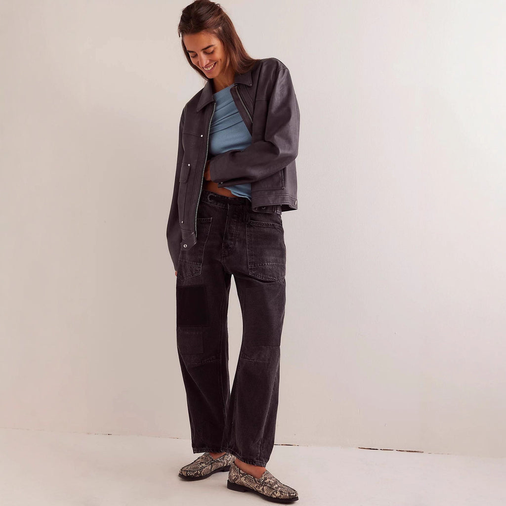 New Washed Pants With A Drawstring